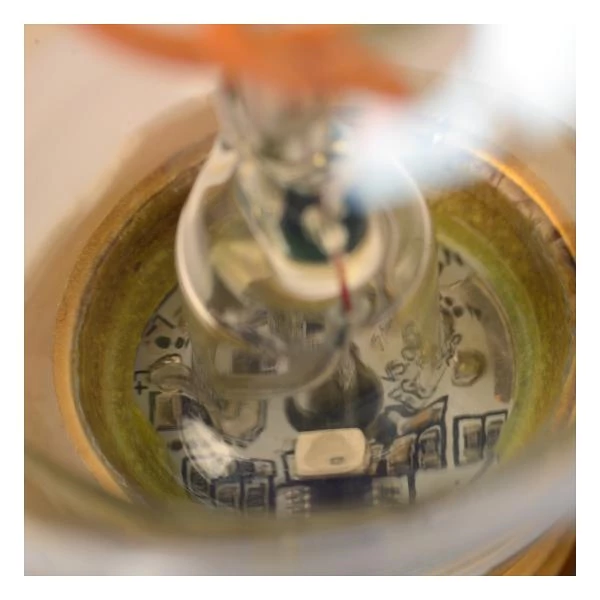 Lucide A60 TWILIGHT SENSOR - Filament bulb Outdoor - Ø 6 cm - LED - E27 - 1x4W 2200K - Amber - detail 1